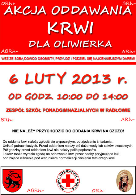 Krew dla Oliwierka