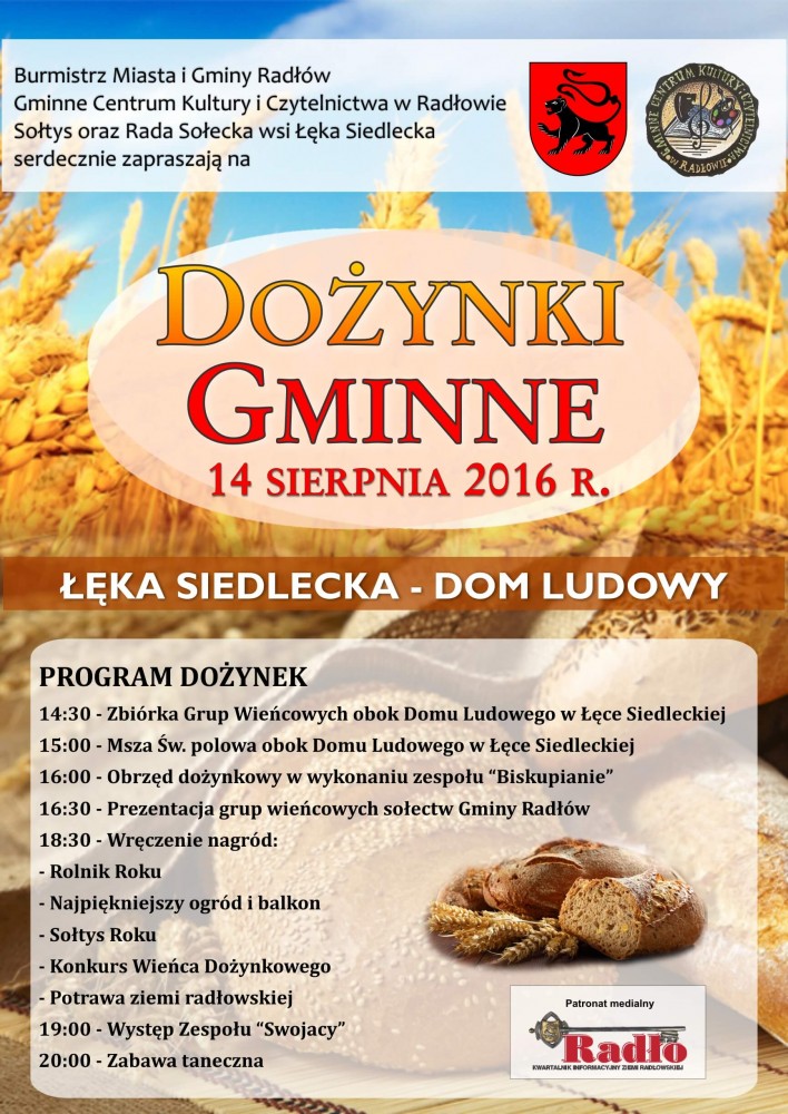 Dożynki Gminne - plakat