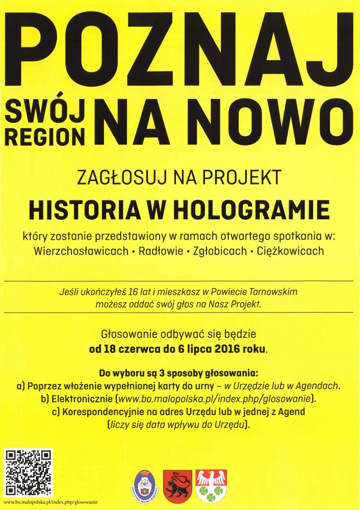 Plakat - poznaj swój region na nowo