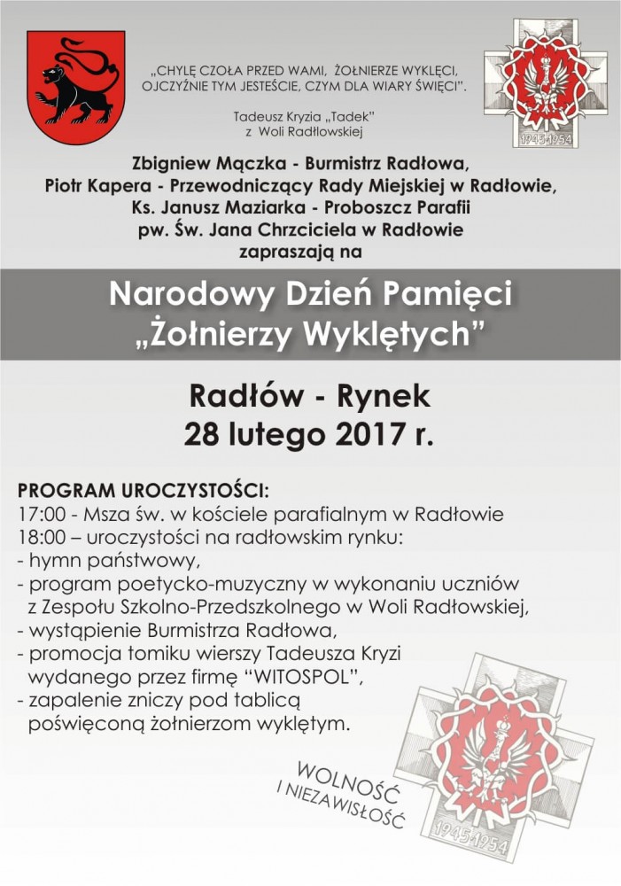 Narodowy Dzień Pamięci  „Żołnierzy Wyklętych”