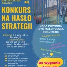 Konkurs na hasło strategii `Małopolska 2030`