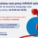 Infolinia spisowa będzie działać dłużej