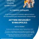Konkurs `Aktywni mieszkańcy w Małopolsce`