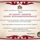 XII Gminny Konkurs Szopek Bożonarodzeniowych