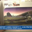 Transport części niemieckiej rakiety V-2 do Przybysławic