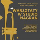 Warsztaty w studio nagrań