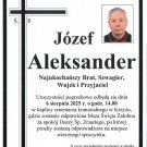 Józef Aleksander nie żyje