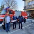 Podziękowanie za samochód pożarniczy