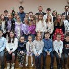 Strażacy wraz z Burmistrzem nagrodzili prace dzieci