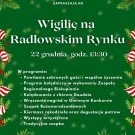 Wigilia na Radłowskim Rynku