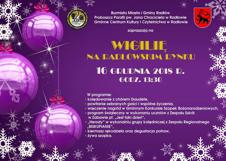 Wigilia na Radłowskim Rynku