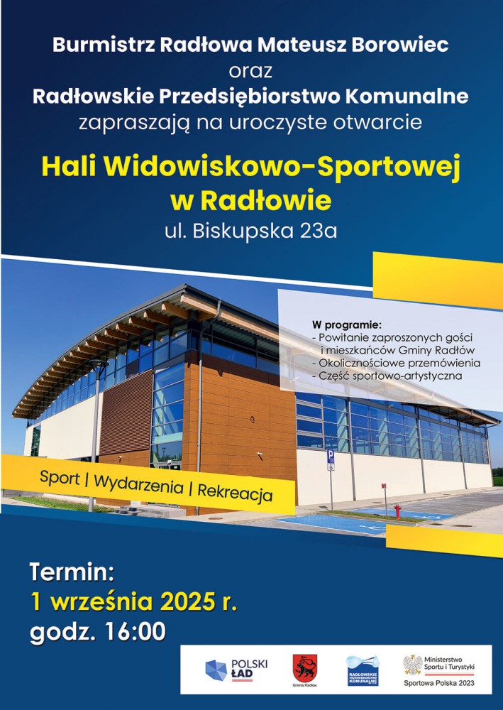 Otwarcie Hali Sportowej w Radłowie