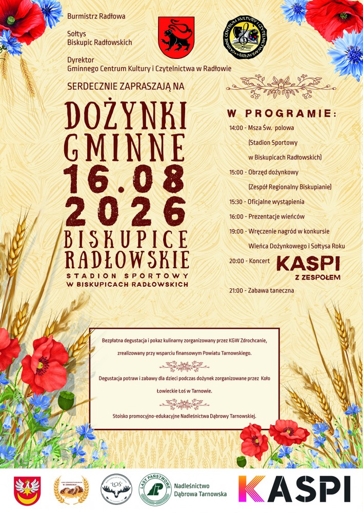 Dożynki Gminne - plakat