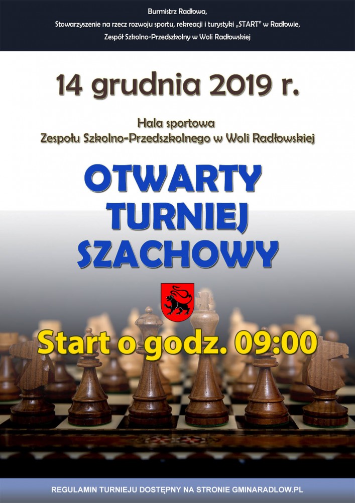 Otwarty Turniej Szachowy - plakat