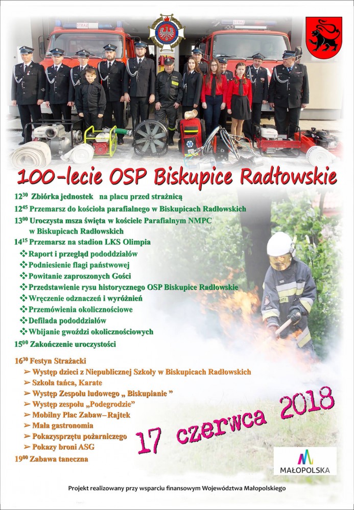 100-lecie OSP Biskupice Radłowskie