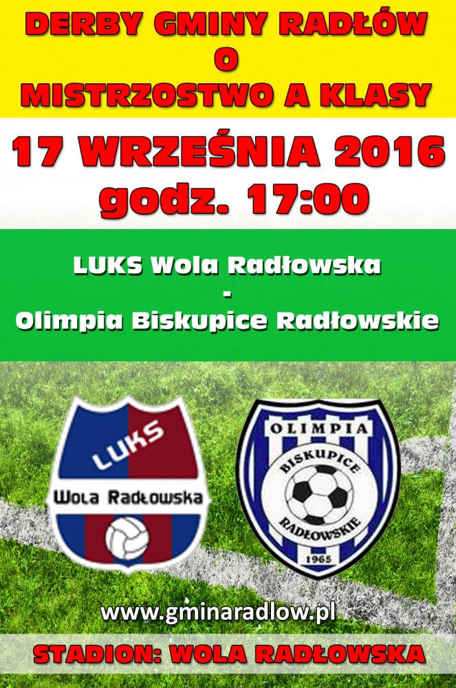 LUKS Wola Radłowska – Olimpia Biskupice Radłowskie